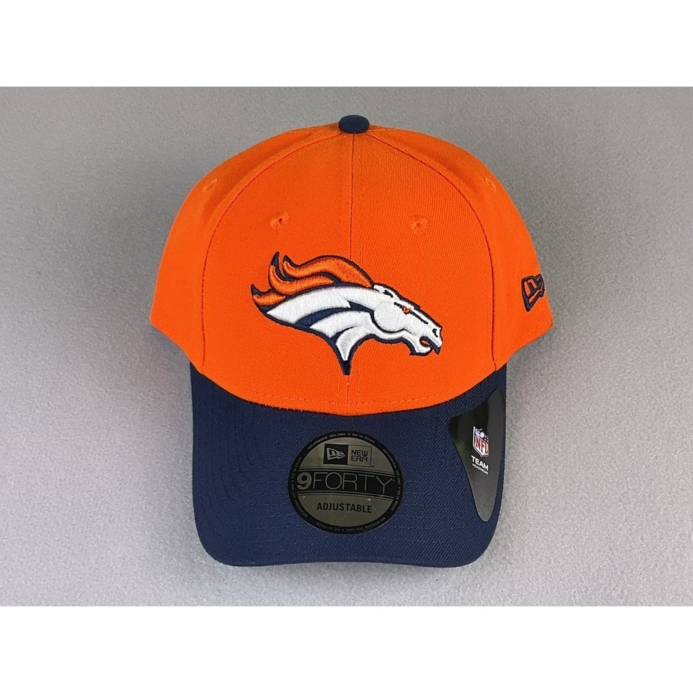 New Era Denver Broncos 9FORTY Adjustable Snapback Orange Blue NFL Hat Cap‎